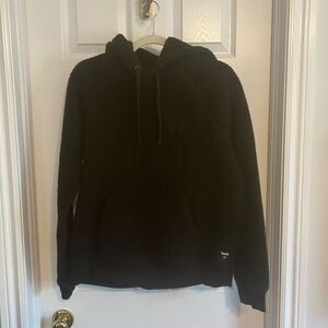 Roots Black Sherpa Hoodie